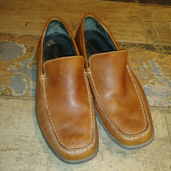 Hush Puppy Mens Leather Loafers Size 11 - Picture 1 of 7